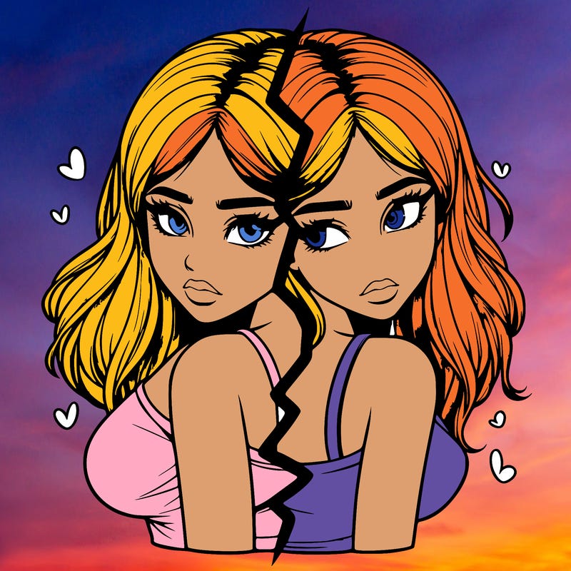 realistic girl split