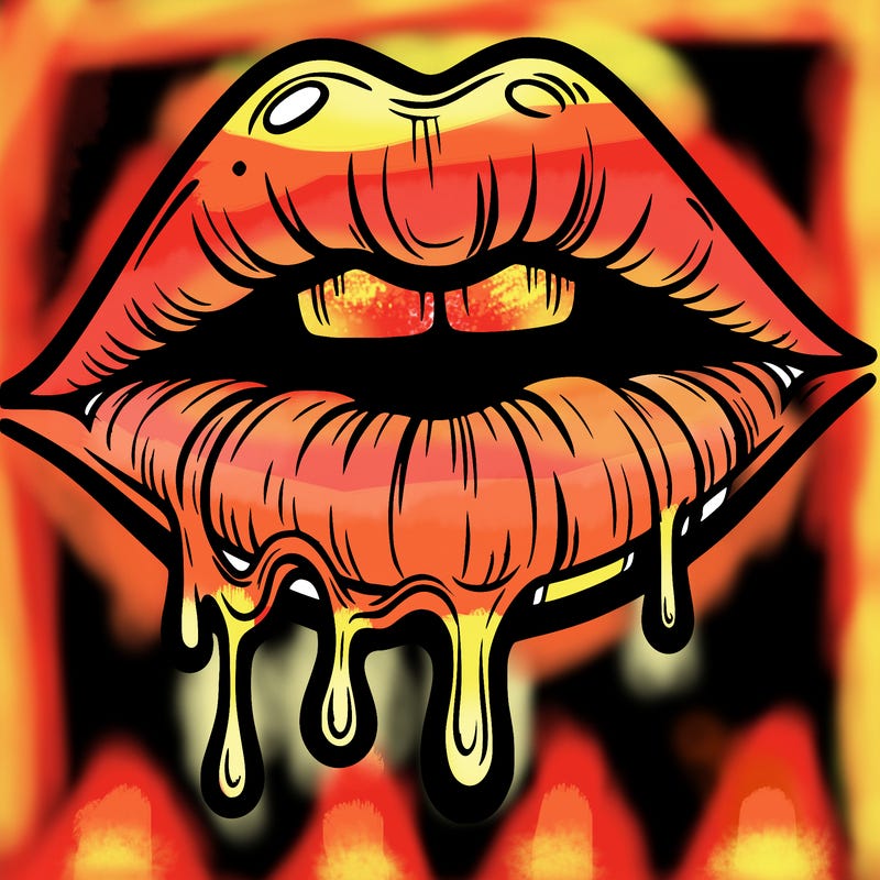 lips that look realistic and drip