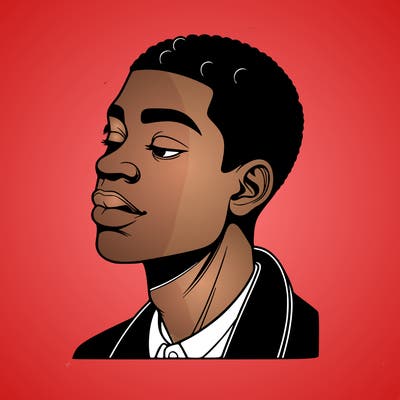 realistic black person