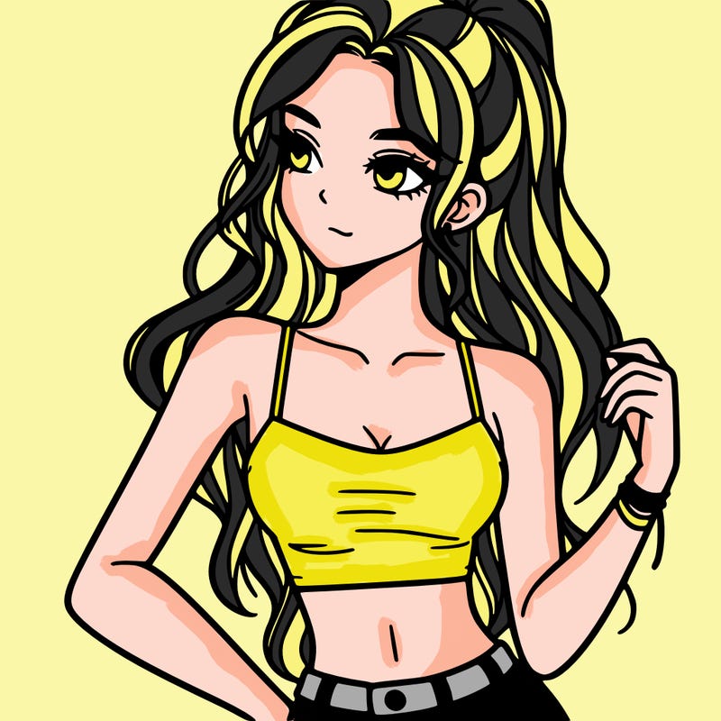 girl in crop top