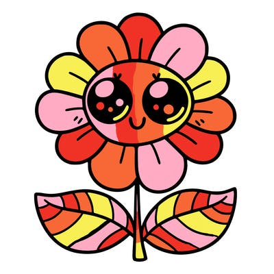 flower with eyes