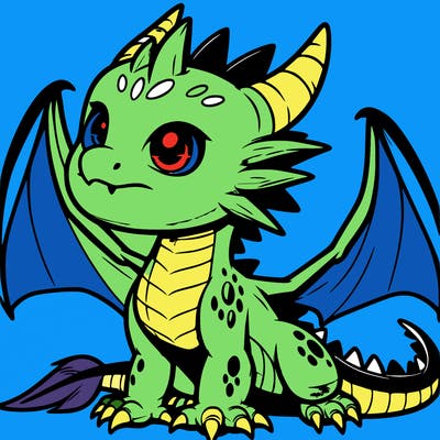 fierce baby night dragon