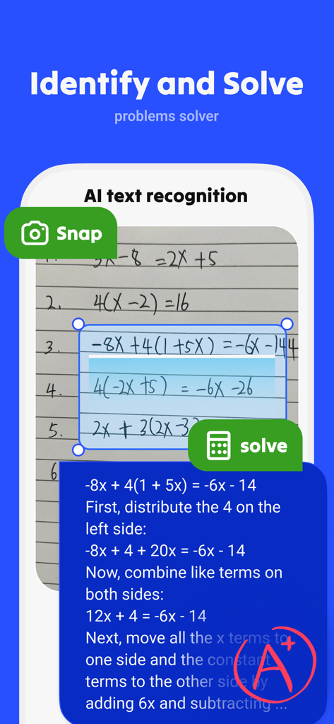 Chatbot de IA utilizando reconocimiento de texto para resolver un problema matemático escrito a mano