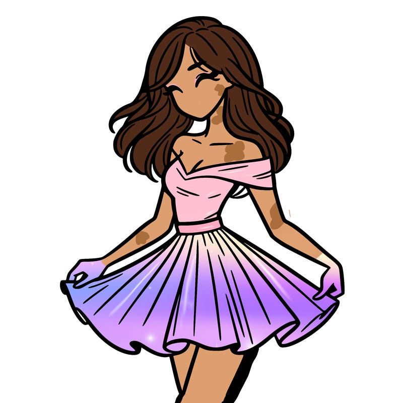 woman in skirt