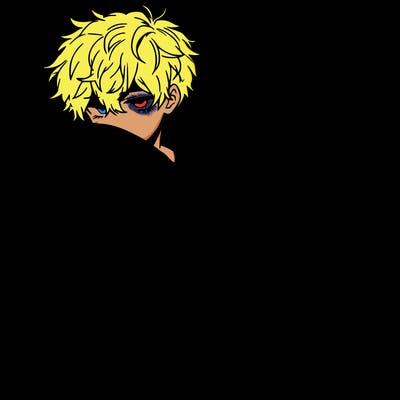 a male hoddie ripped jeans messy hair anime