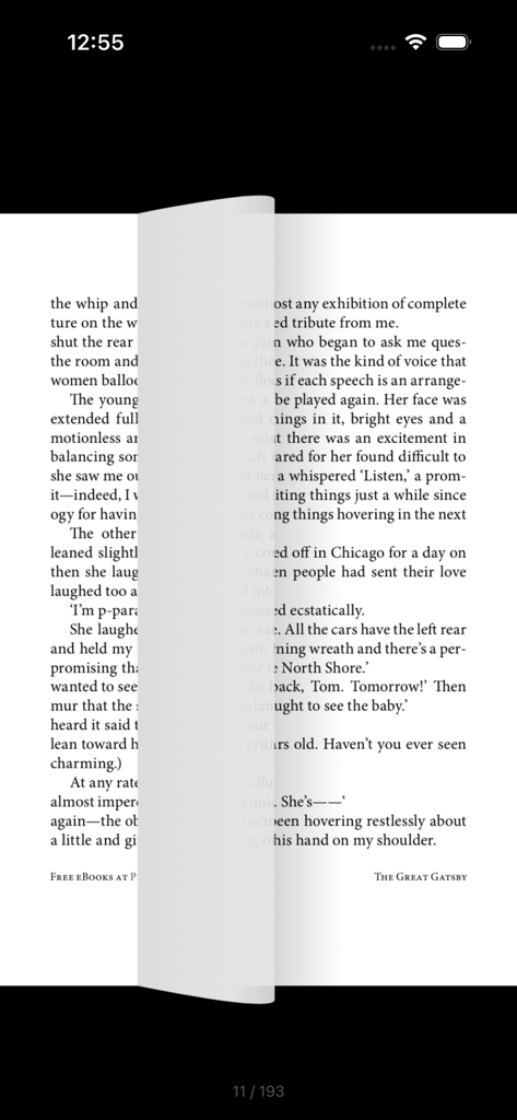 Flippy PDFリーダーアプリを使用したモバイルデバイスでのリアルなページめくりアニメーション