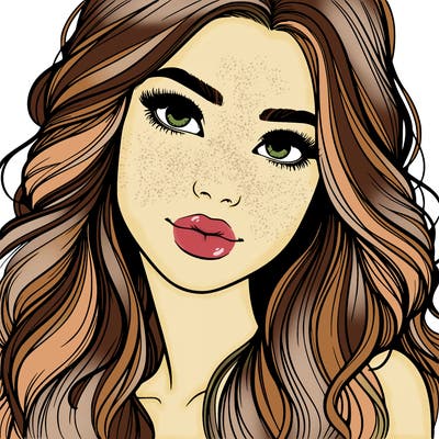 beautiful realistic girl