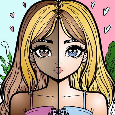 realistic girl split