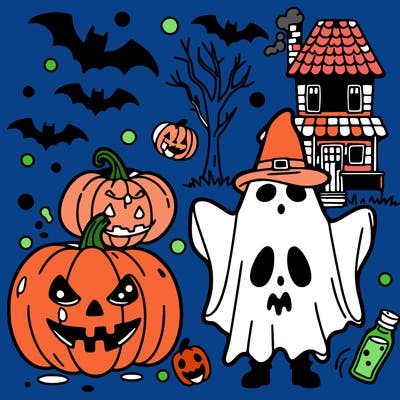 halloween coloring sheet
