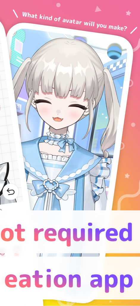 Avvy | VTuber&Anime Avatar - Un simpatico avatar di ragazza anime 2D personalizzato nell'app mobile Avvy