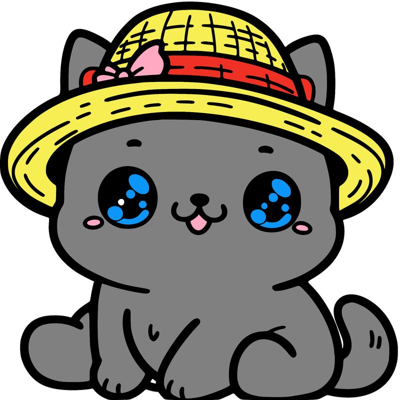 cute cat with hat