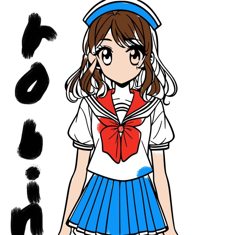 manga character in sailor outfit