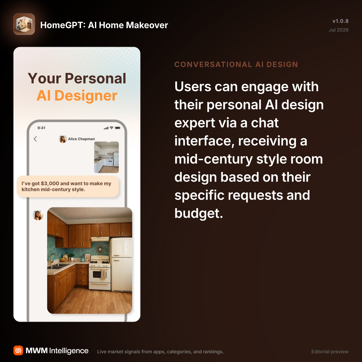 HomeGPT: AI Home Makeover - Graphics & Design App | MWM