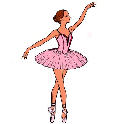 realistic ballerina