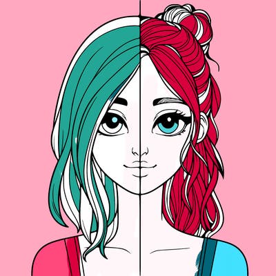 realistic girl split