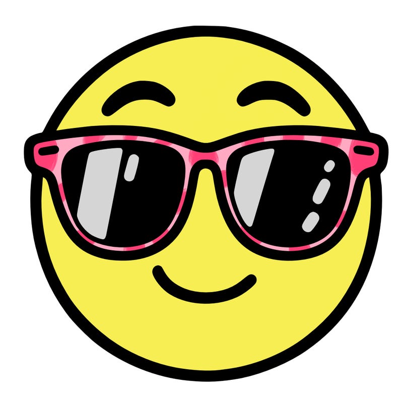 emoji with sunglasses