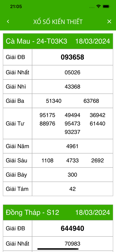 danviet.vn - Vietnamese lottery results for Ca Mau and Dong Thap on the Dan Viet app