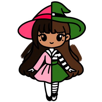 half girl half which