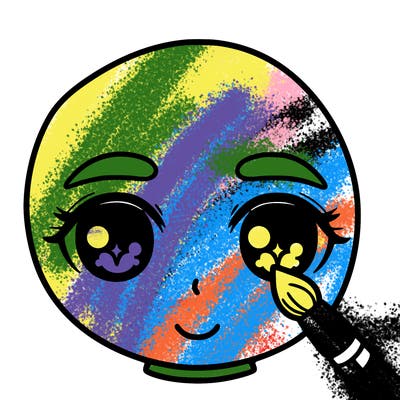 blank face to put makeup on