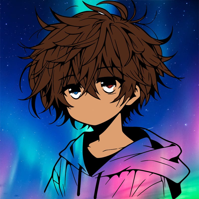 manga character that has messy hair