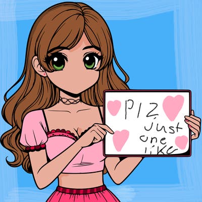 realistic pretty girl holding blank sign