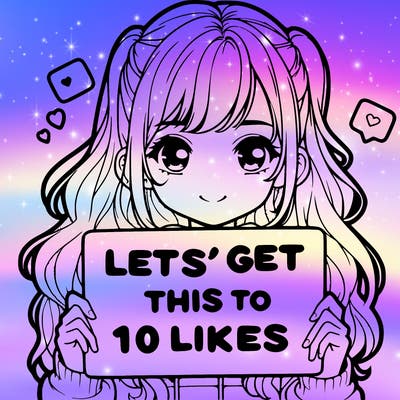 girl holding up sign that says let’s get this to 10 likes realistic