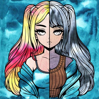 realistic girl split