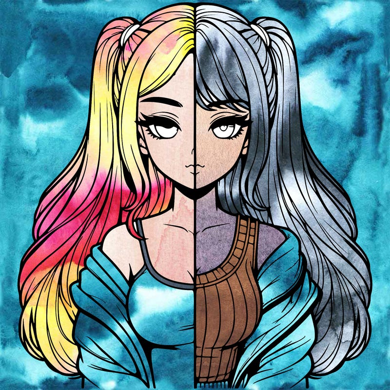 realistic girl split