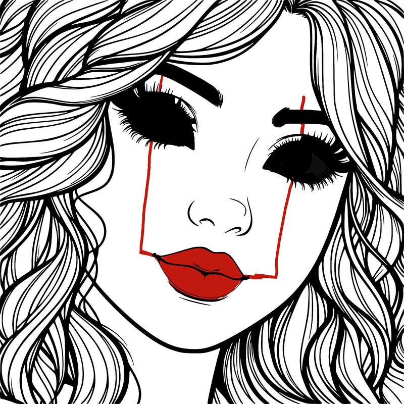 beautiful realistic girl close up to the camera with wavy hair,