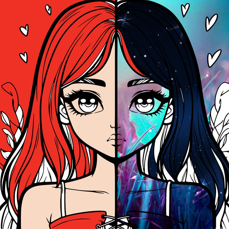 realistic girl split