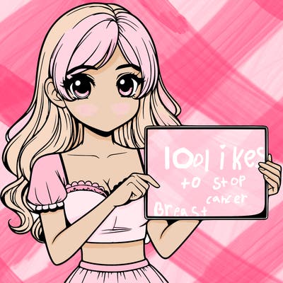 realistic pretty girl holding blank sign