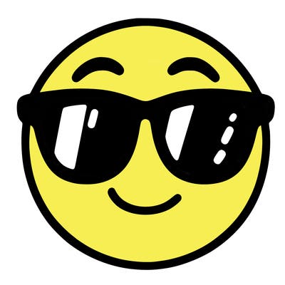emoji with sunglasses
