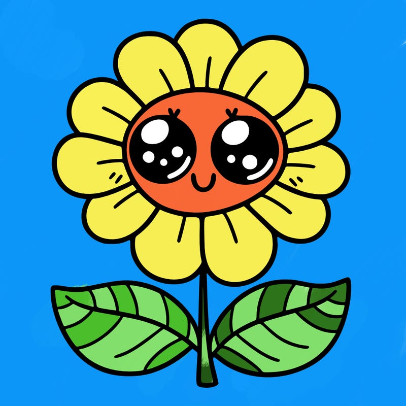 flower with eyes