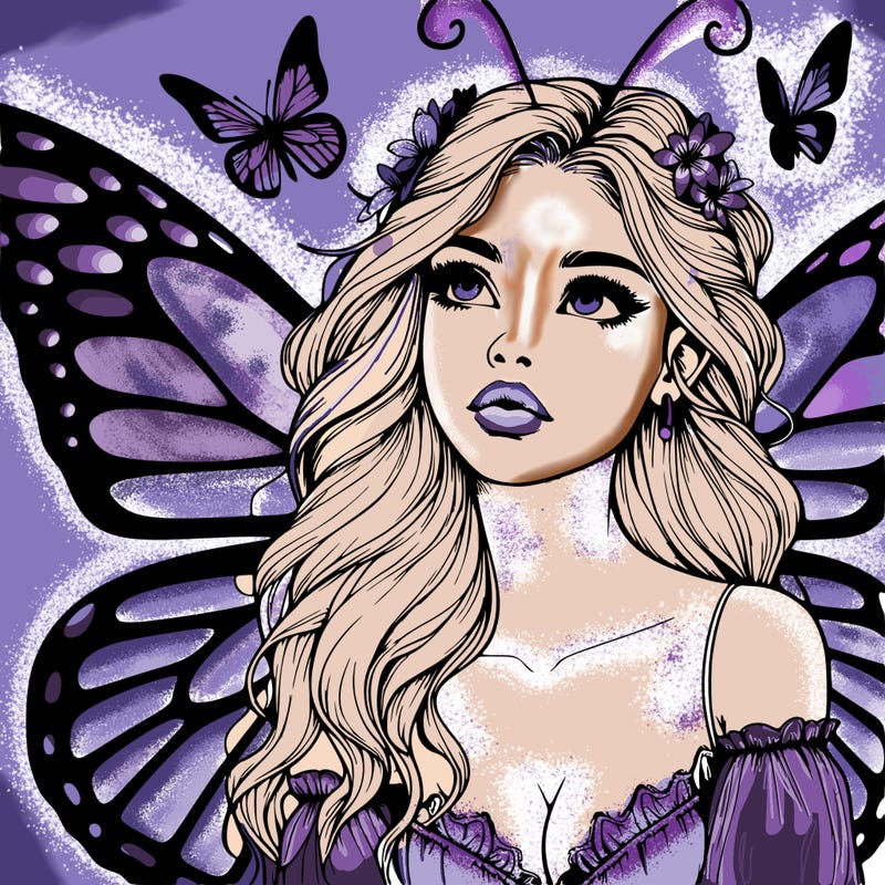 butterfly fairy realistic girl
