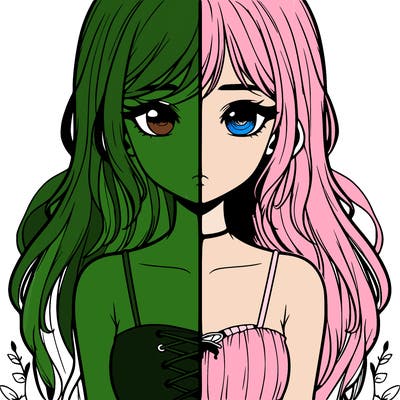 a realistic girl split