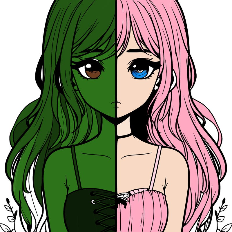 a realistic girl split