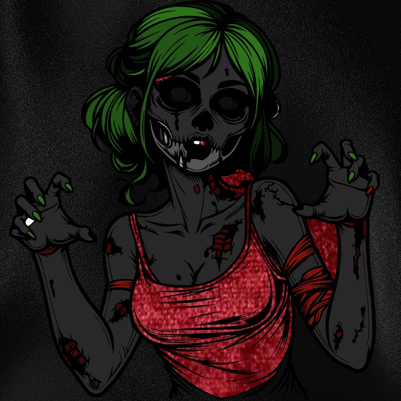 realistic zombie girl