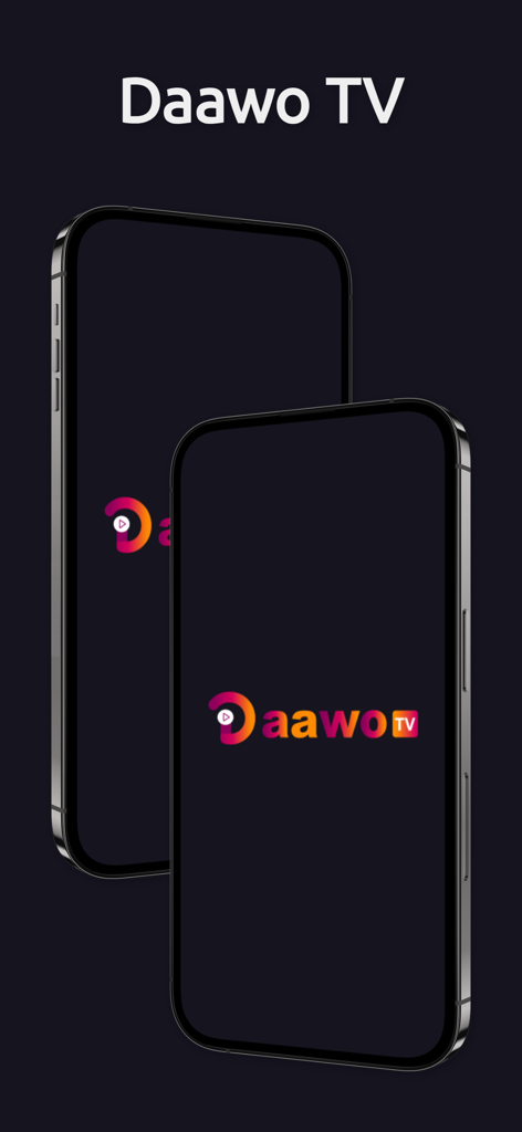 Daawo TV Somali streaming app displayed on two iPhones