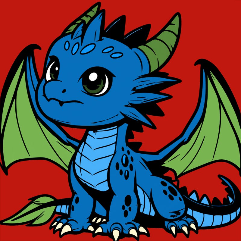 fierce baby night dragon