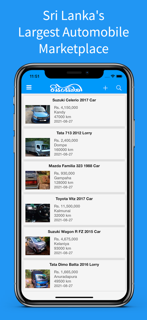 Riyasewana - Listings of cars and trucks for sale on the Riyasewana mobile app