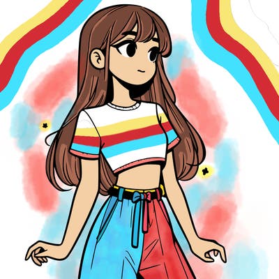 girl in a cute crop top