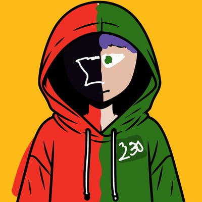 faceless girl in hoodie