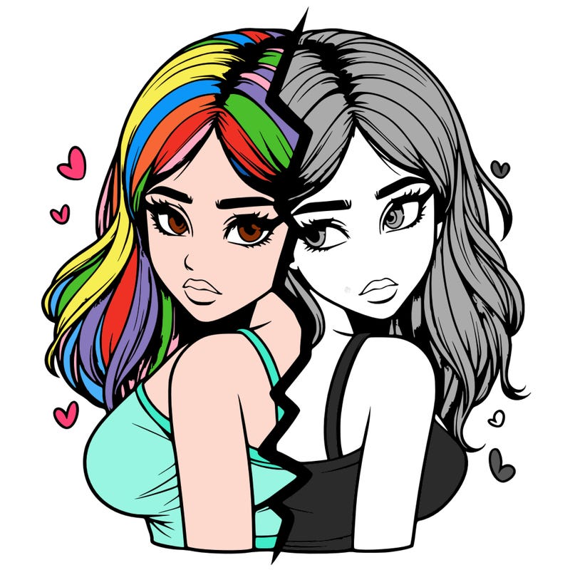 realistic girl split