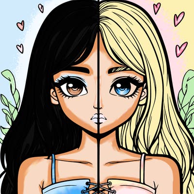 realistic girl split