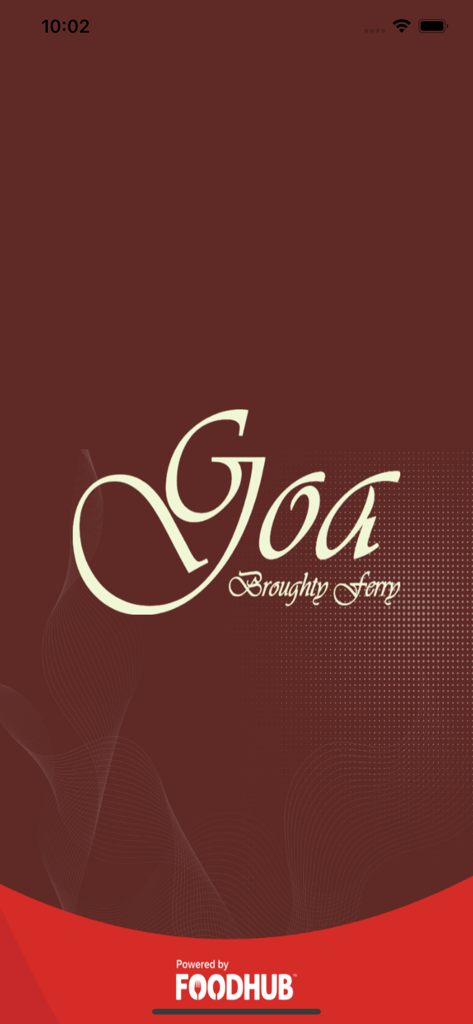 Goa Indian Restaurant Dundee - Goa Indian Restaurant Broughty Ferry app splash screen powered by Foodhub