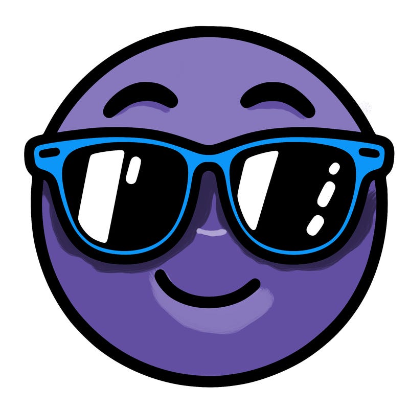 emoji with sunglasses