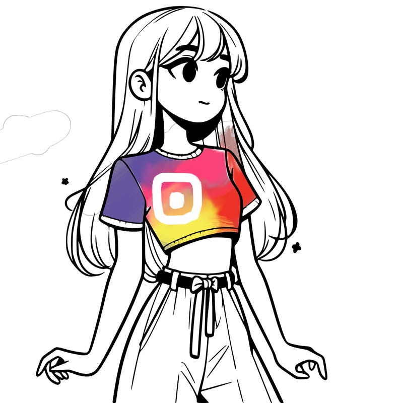 girl in a cute crop top