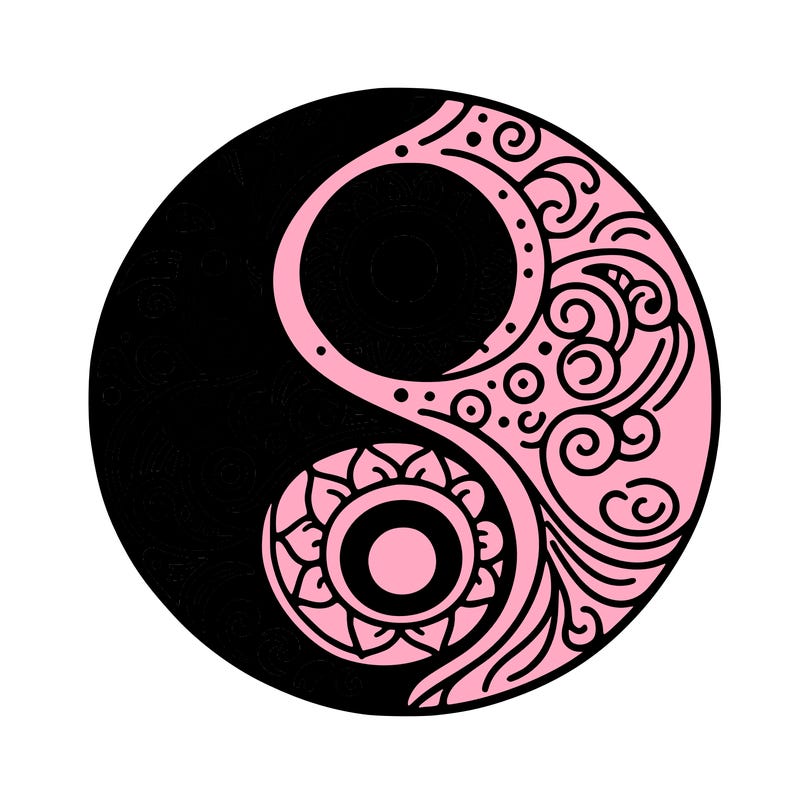 yin und yang mandala