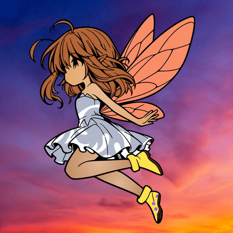 manga fairy flying