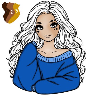a beautiful girl in a big sweatshirt